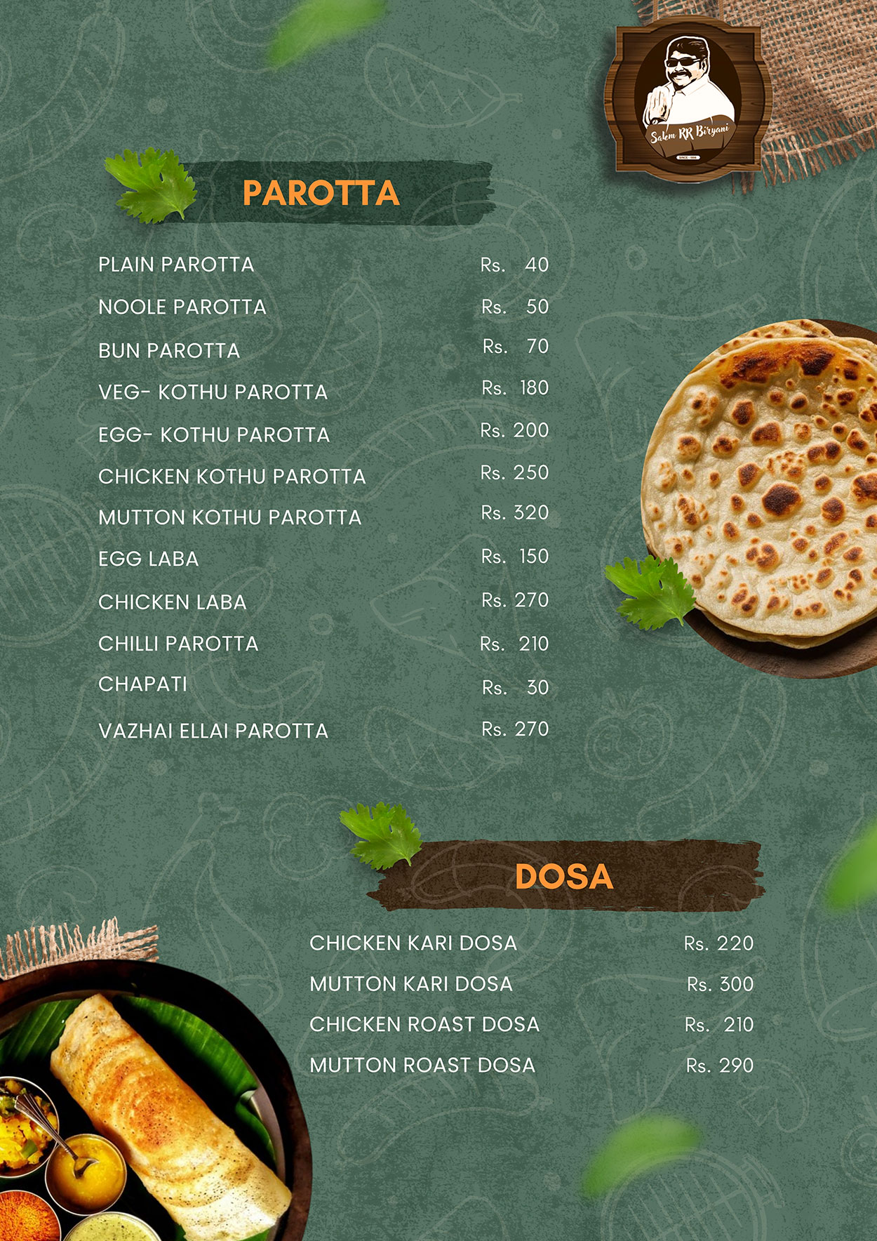 Menu Page 10