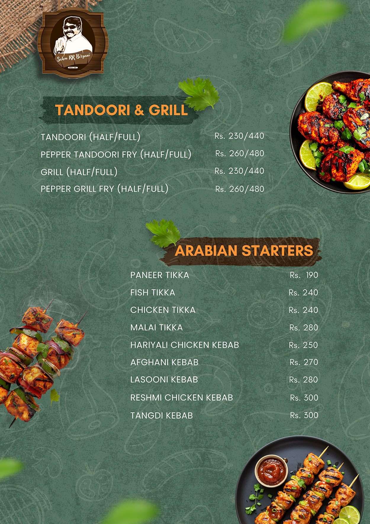 Menu Page 7